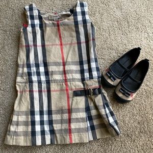 Toddler Burberry dress & matching flats